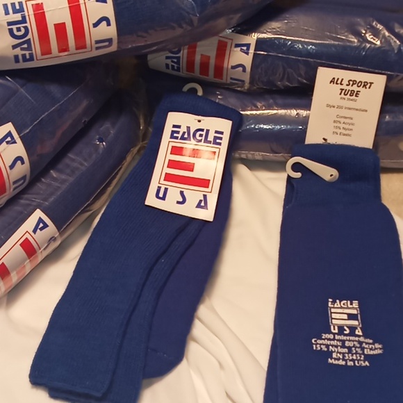eagle usa Other - 12 pr Sports socks Royal Blue, Eagle, All Sport Tube Socks, unisex